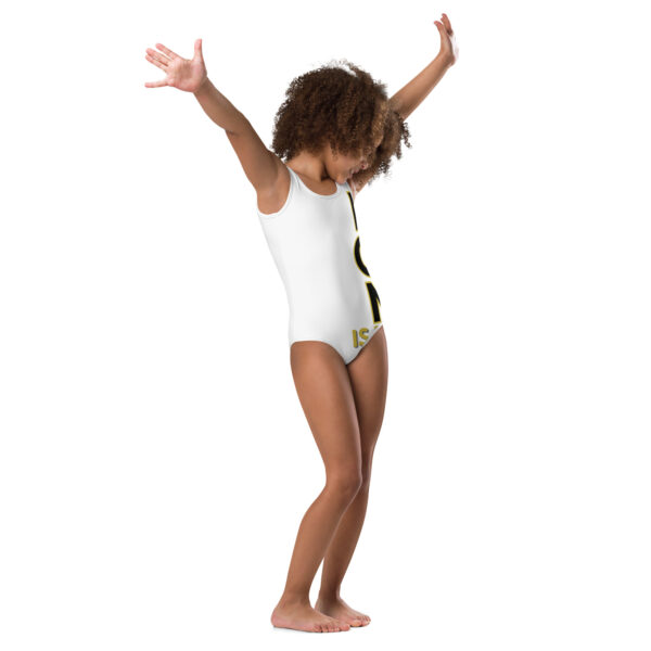 Ignorance is Expensive White Kids Swimsuit - Image 2