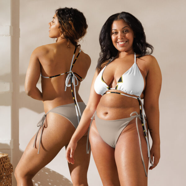 Ignorance is Expensive White String Bikini Top - Image 2