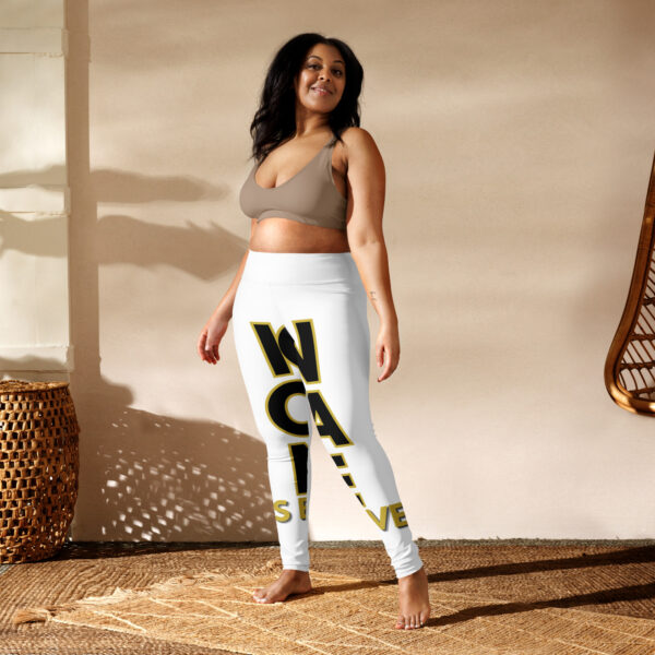 Ignorance is Expensive White Yoga Leggings - Image 3