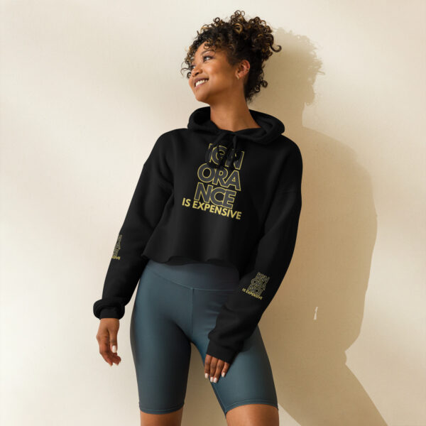 Ignorance is Expensive Black Women's Hoodie - Image 3