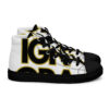 Ignorance is Expensive Black Women’s High Top Canvas Shoes - Image 10