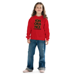 Ignorance is Expensive Red Youth Sweatshirt