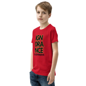 Ignorance is Expensive Red Youth Short Sleeve T-Shirt
