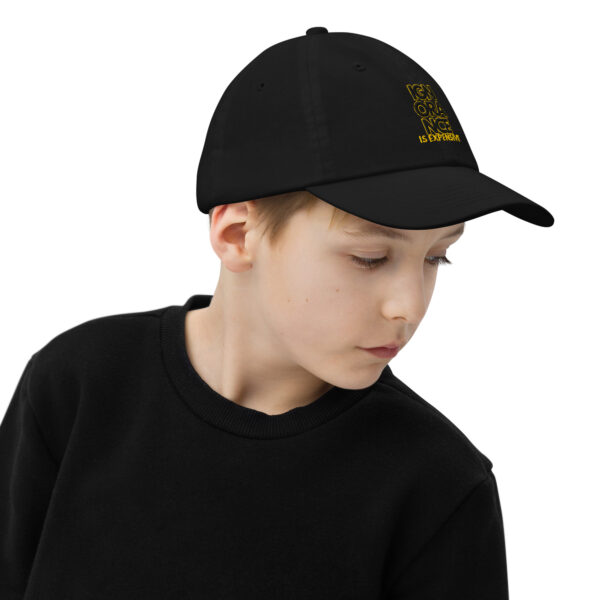 Ignorance is Expensive Black Youth Cap - Image 4