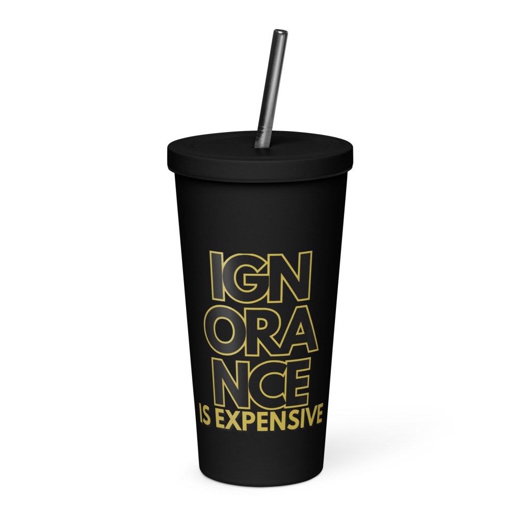 GLO University Insulated Tumbler With A Straw