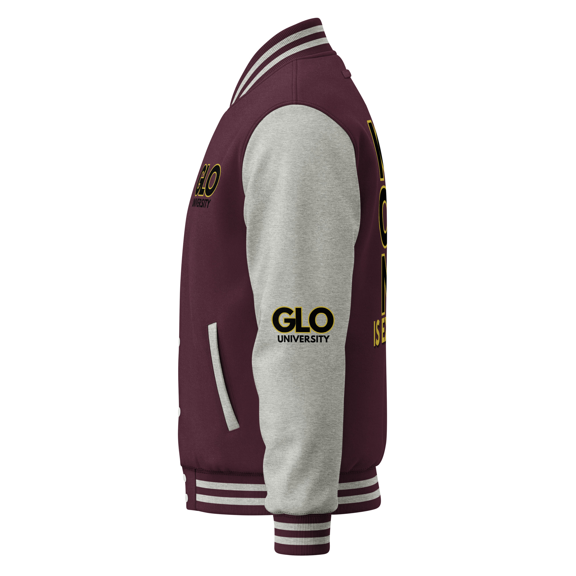 GLO University Heavyweight Unisex Letterman Jacket - Image 25
