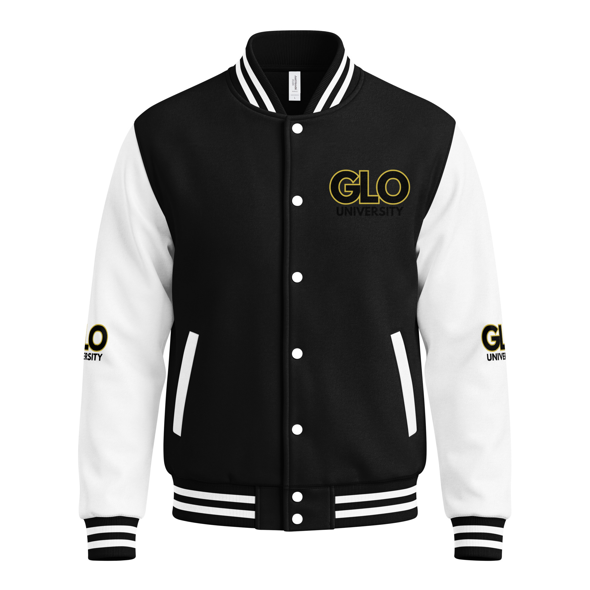 GLO University Heavyweight Unisex Letterman Jacket - Image 6