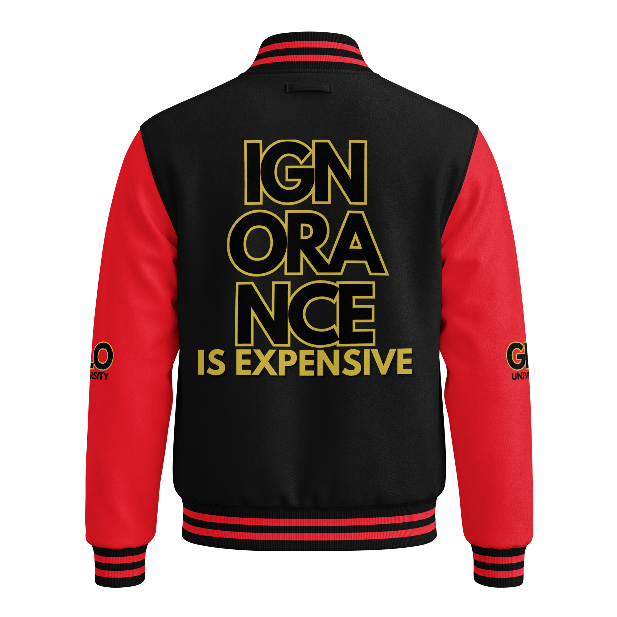 GLO University Heavyweight Unisex Letterman Jacket - Image 12