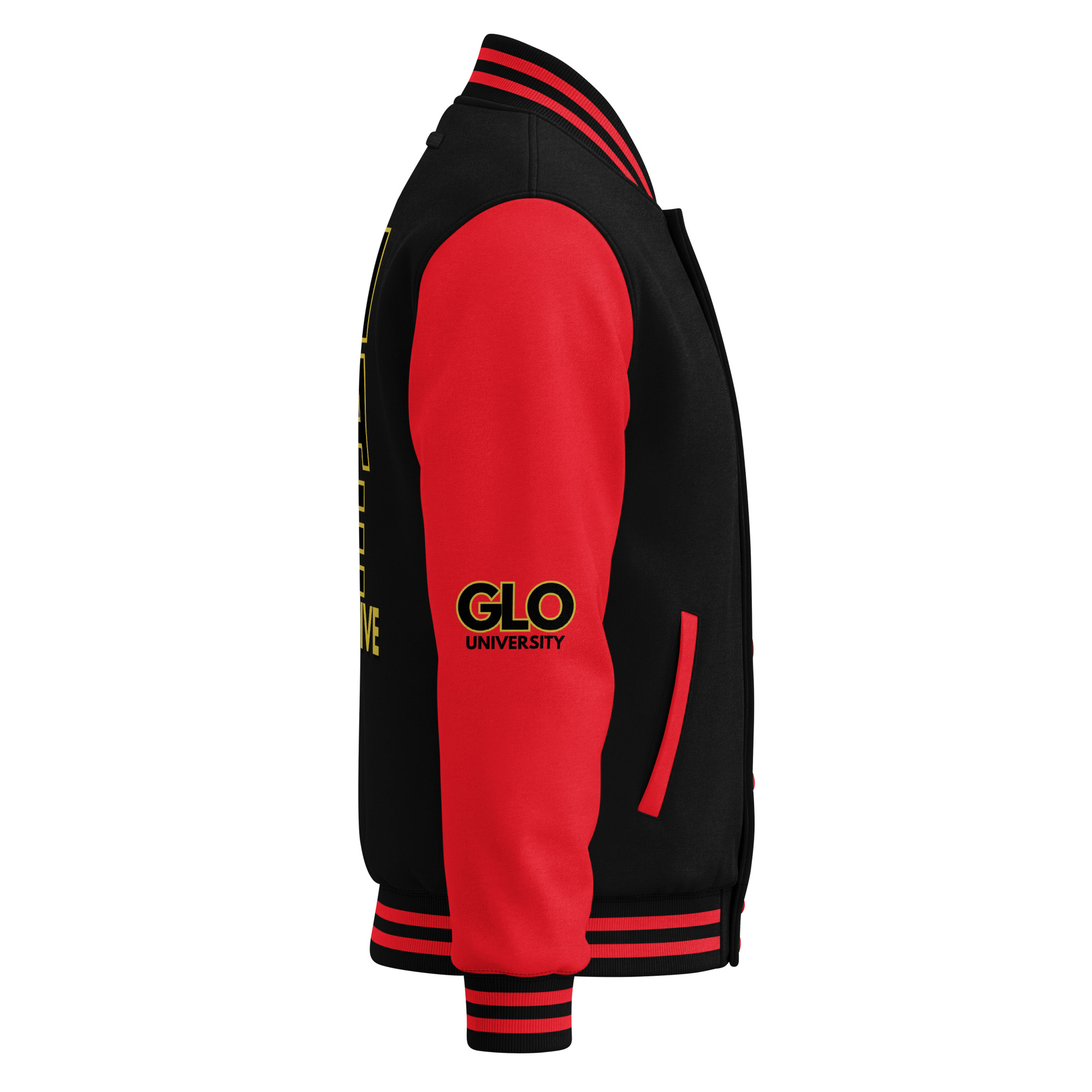 GLO University Heavyweight Unisex Letterman Jacket - Image 34