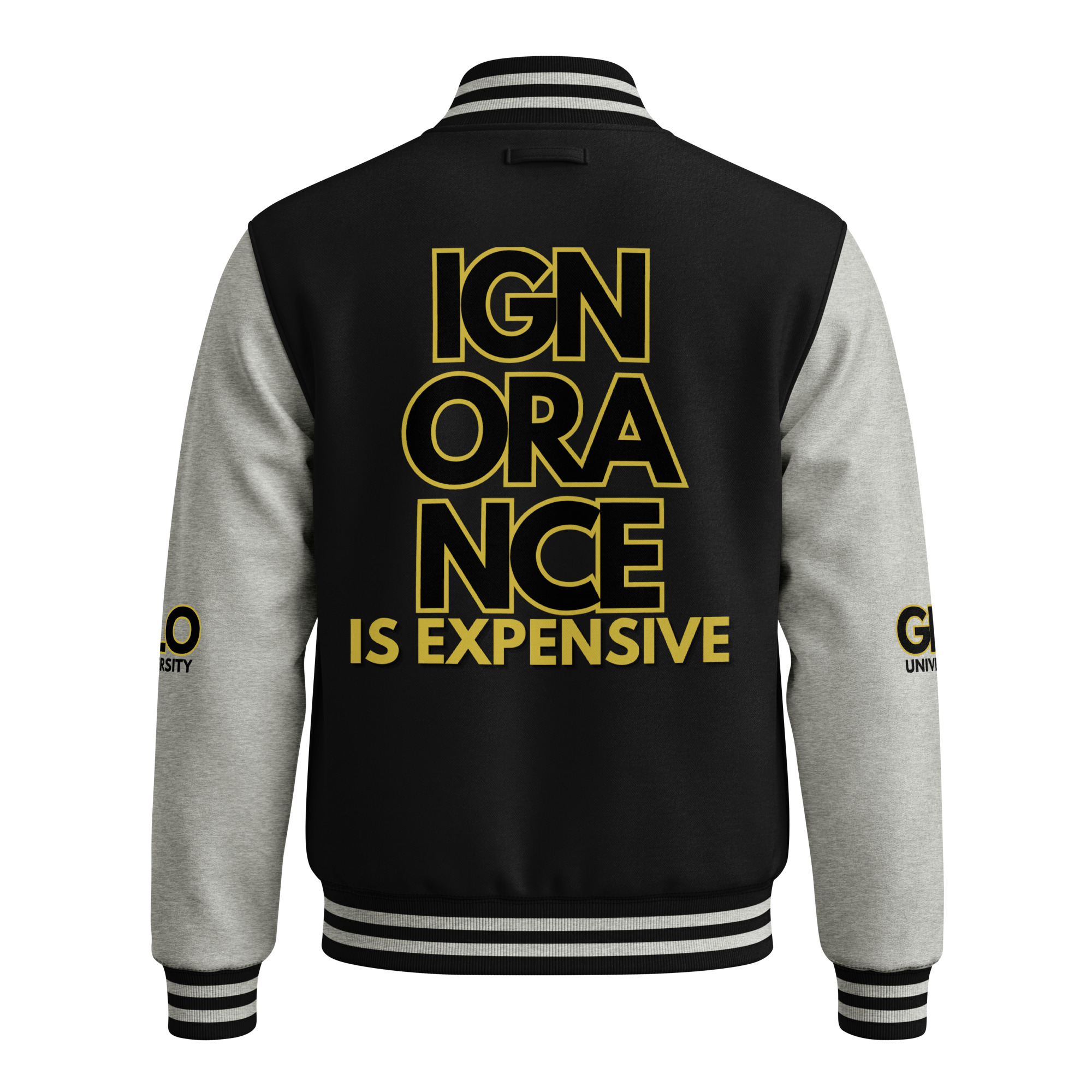 GLO University Heavyweight Unisex Letterman Jacket - Image 13