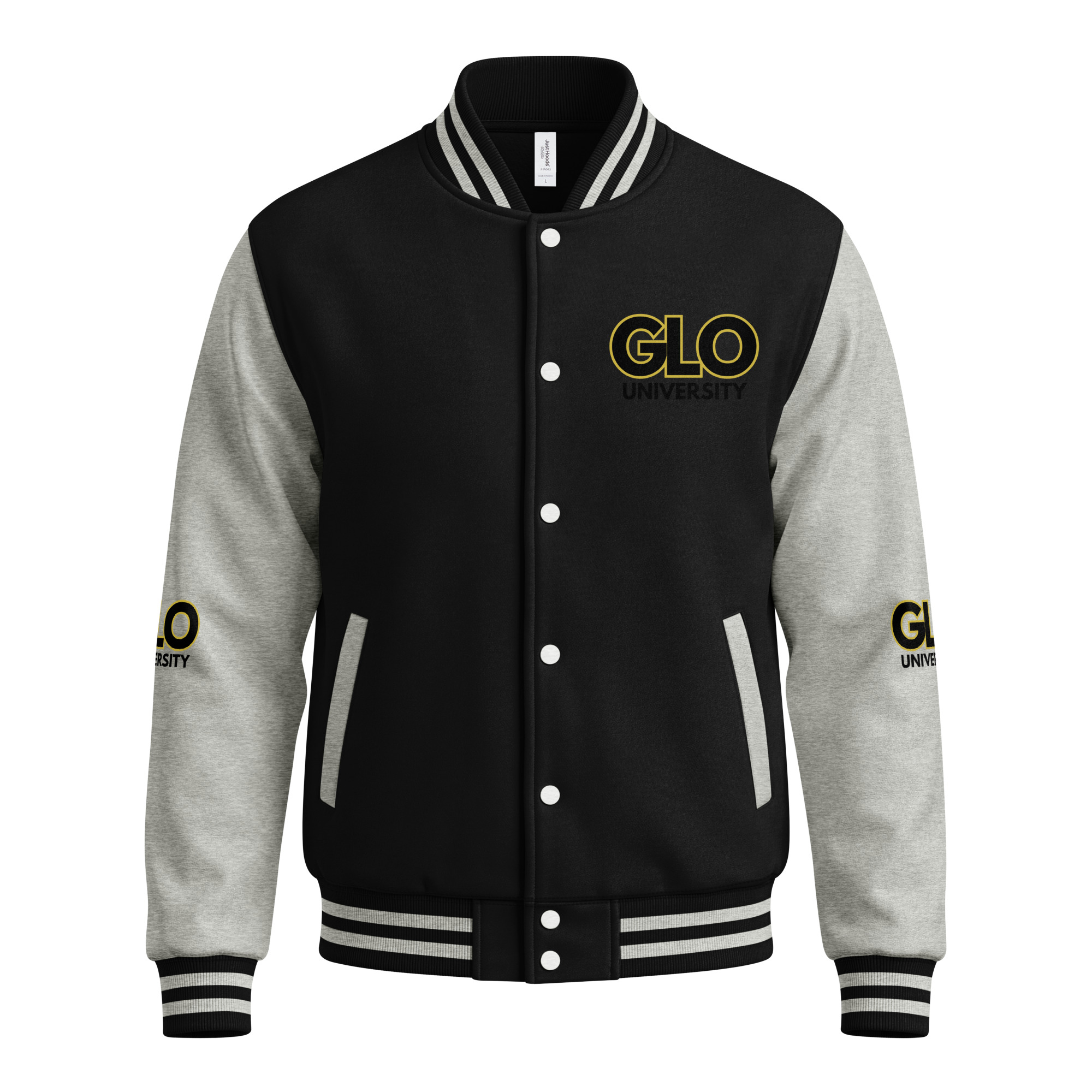 GLO University Heavyweight Unisex Letterman Jacket - Image 2