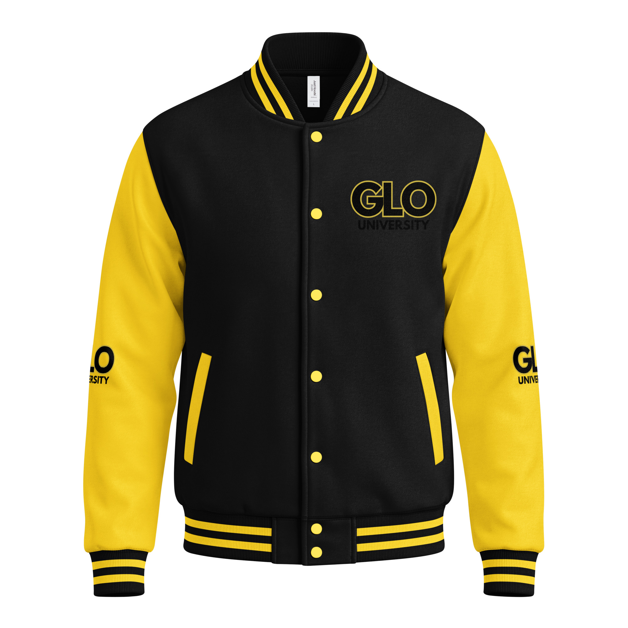 GLO University Heavyweight Unisex Letterman Jacket - Image 5