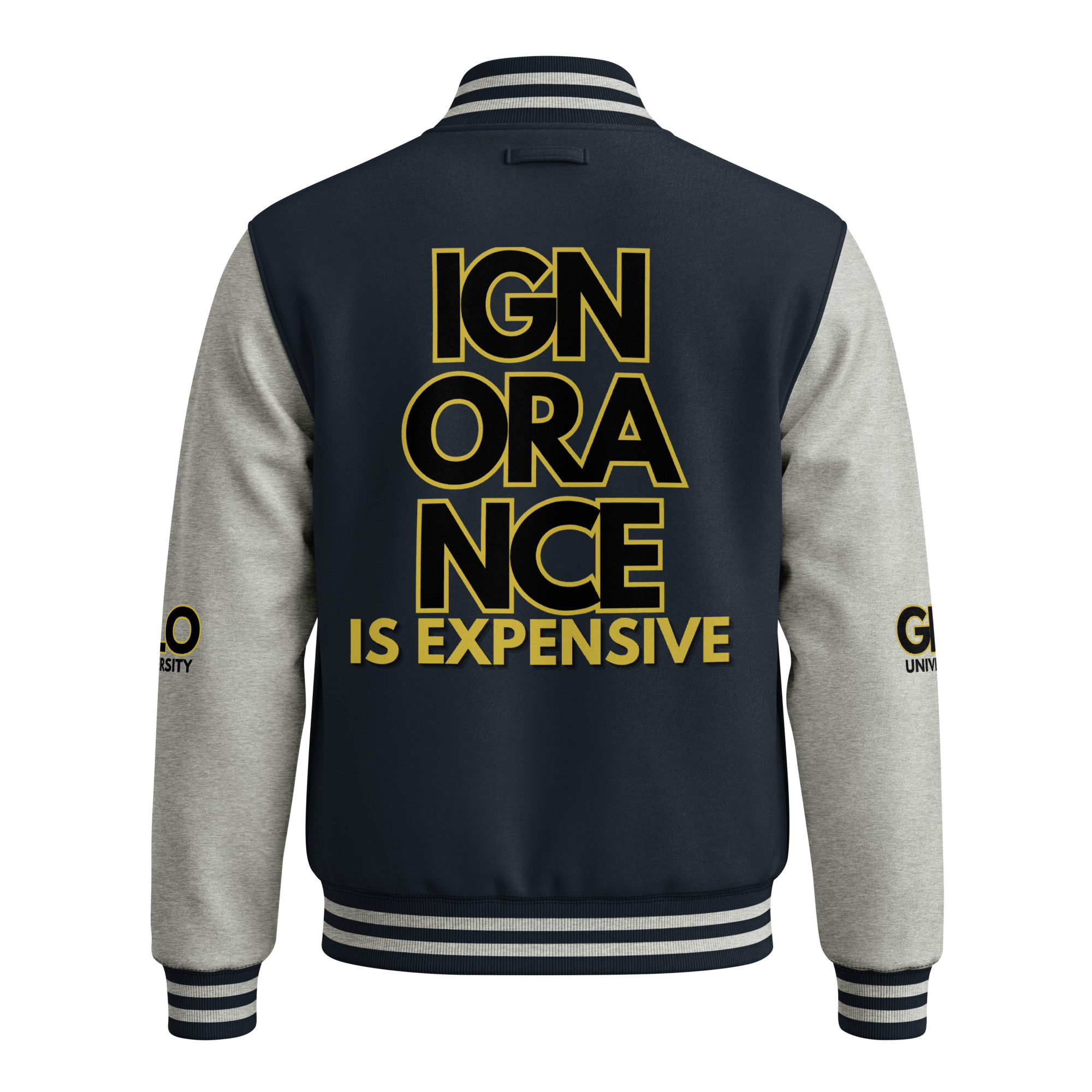 GLO University Heavyweight Unisex Letterman Jacket - Image 15