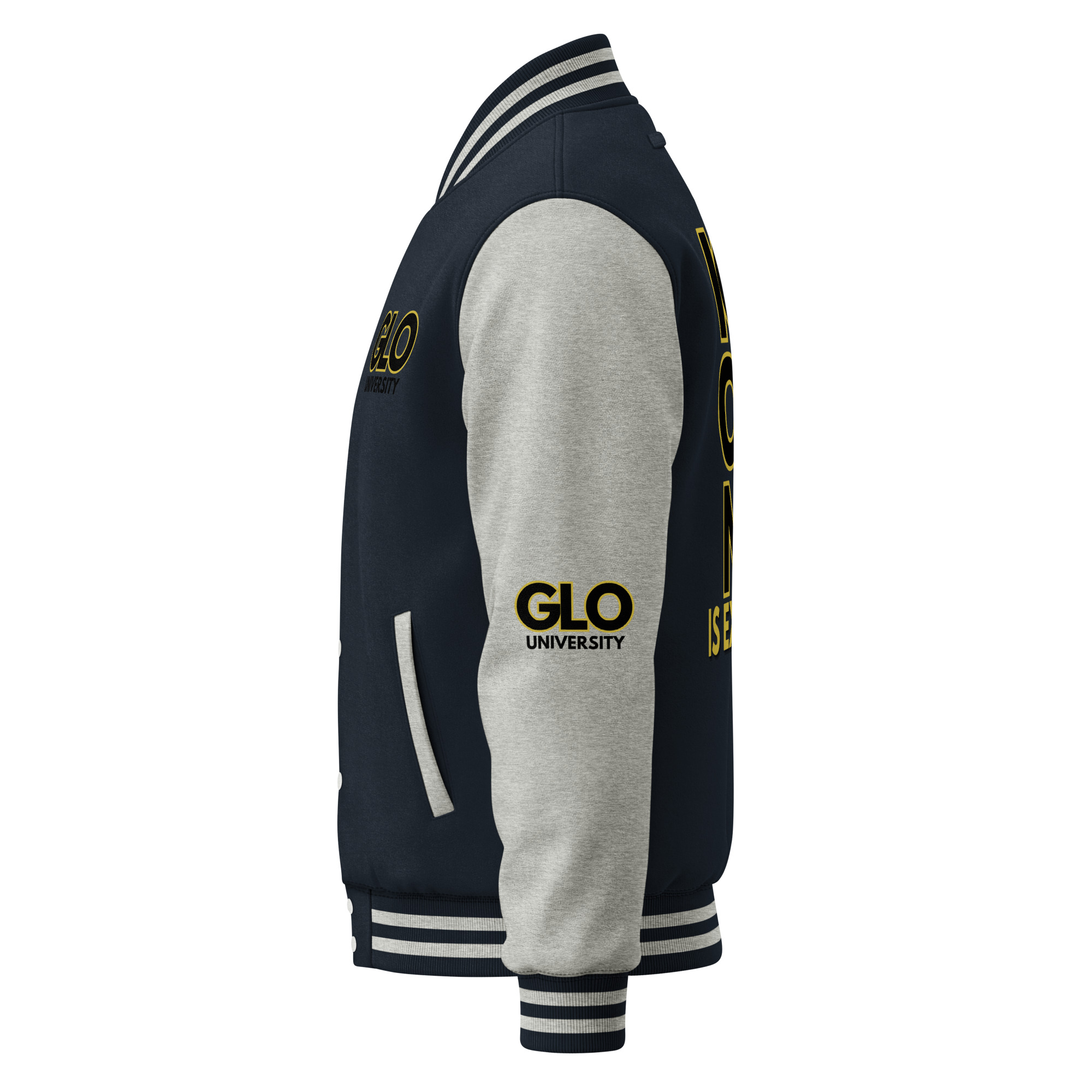 GLO University Heavyweight Unisex Letterman Jacket - Image 26