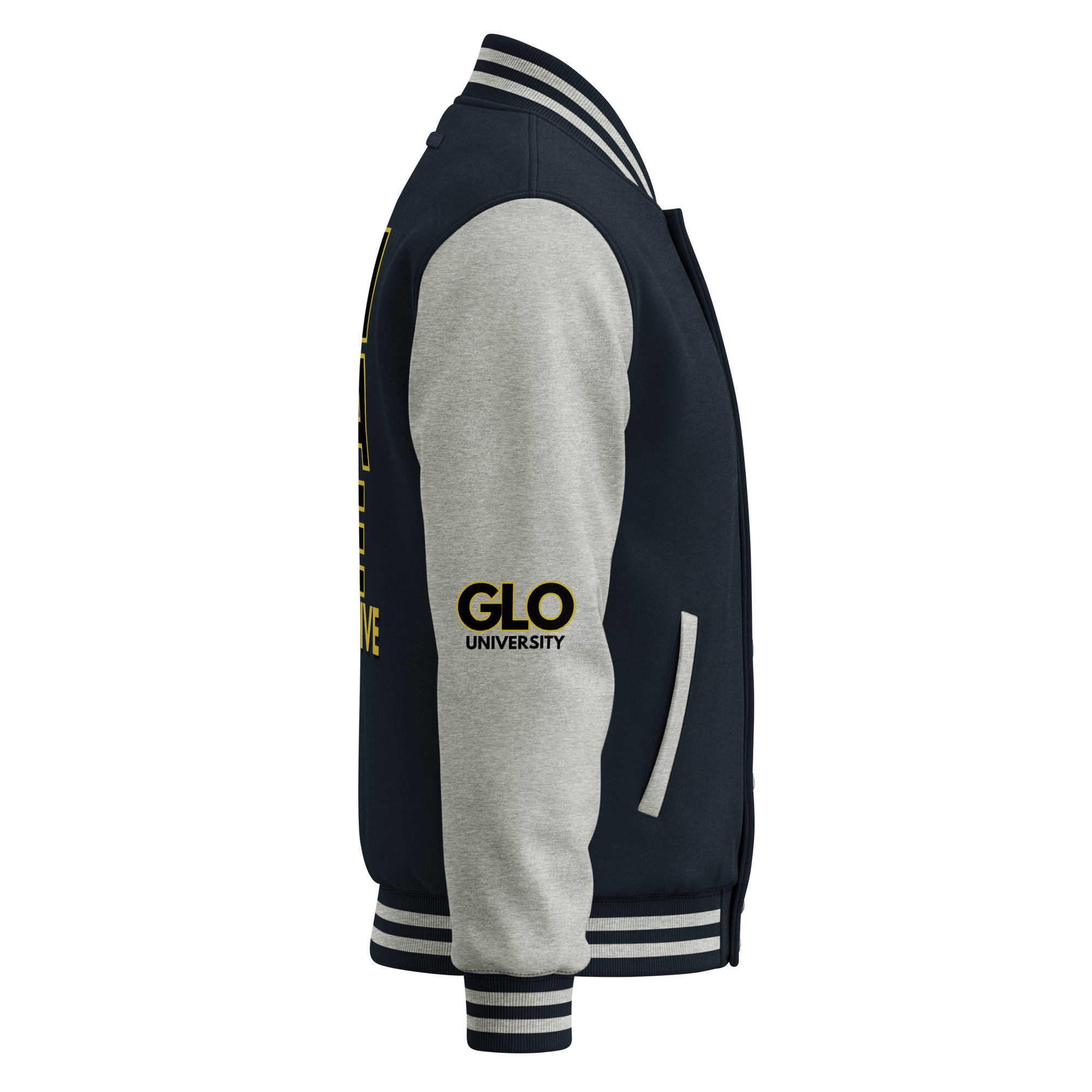 GLO University Heavyweight Unisex Letterman Jacket - Image 37