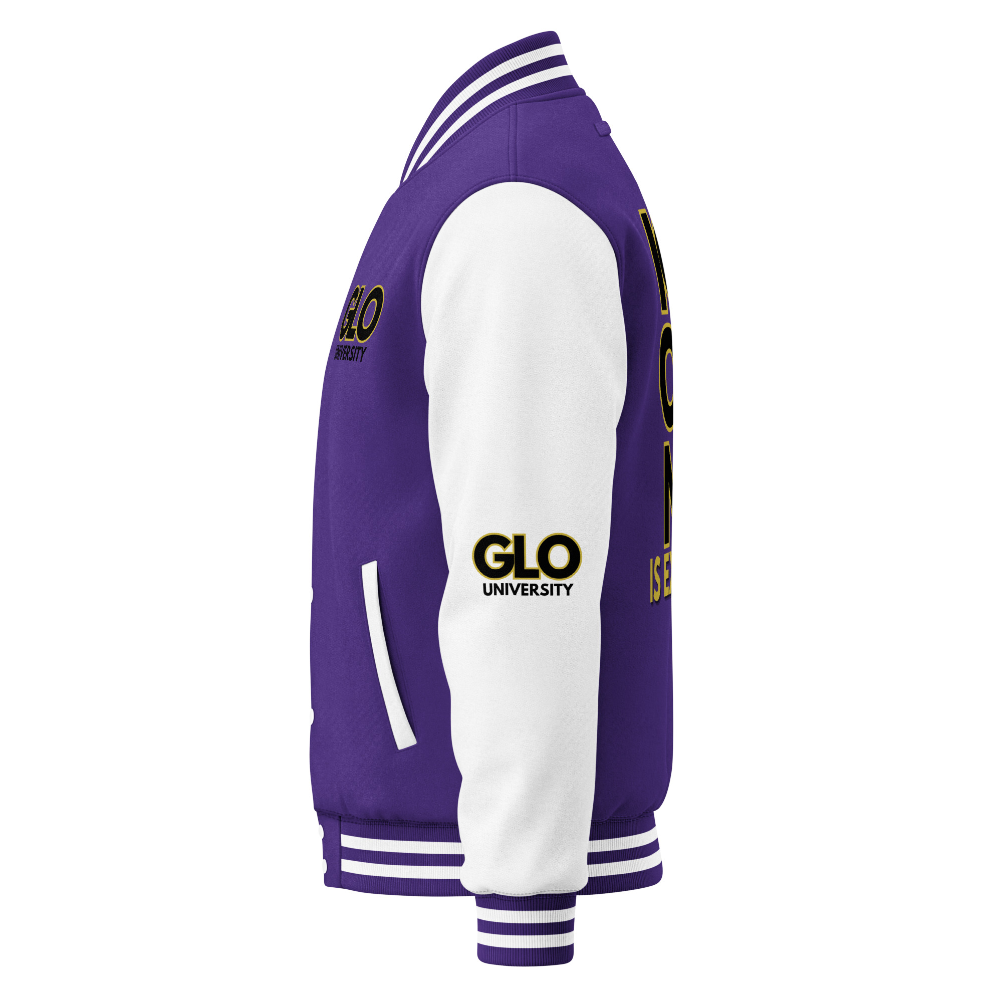 GLO University Heavyweight Unisex Letterman Jacket - Image 30