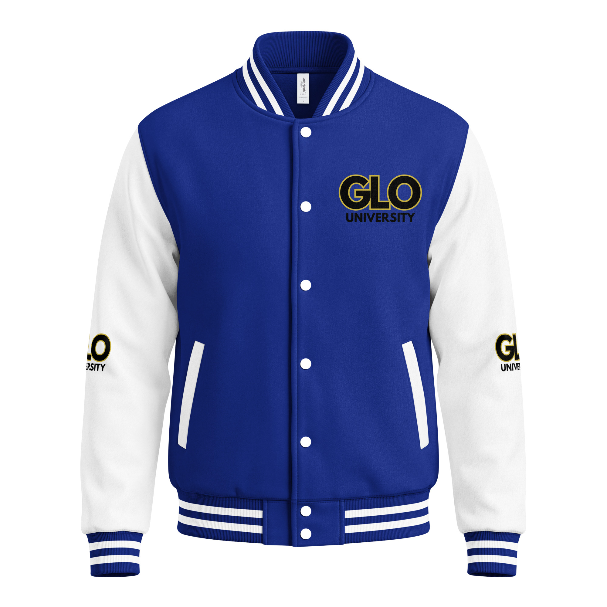 GLO University Heavyweight Unisex Letterman Jacket - Image 7
